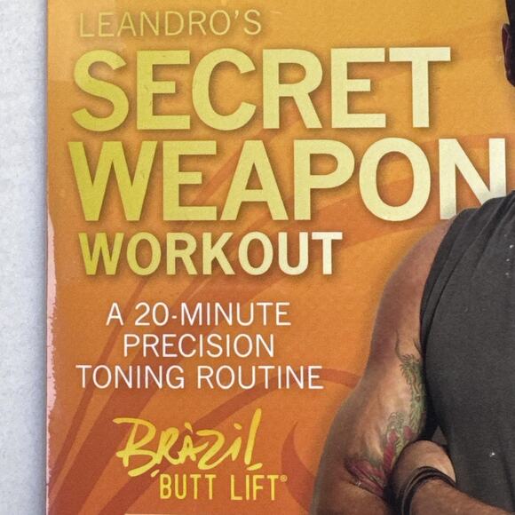 Leandro Carvalho Secret Weapon Workout DVD Brazil Butt Lift Beachbody 20 Min New - Picture 2 of 8